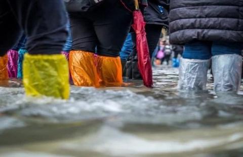 flooded water