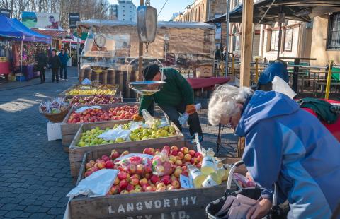 farmers at farmers market